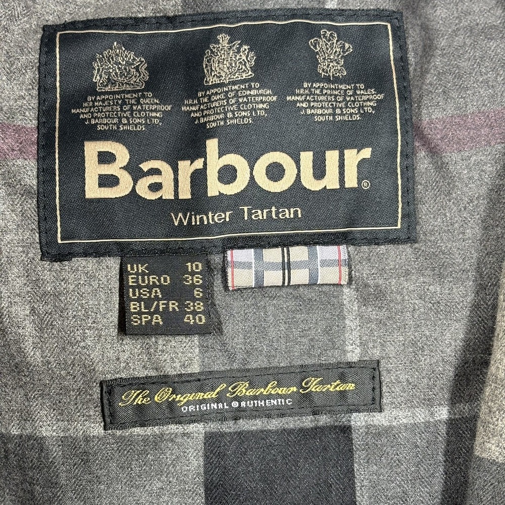 Barbour Womens Millfire Quilted‎ Jacket Size 6 Pink Tartan Zip Up Hooded Winter - Picture 3 of 14